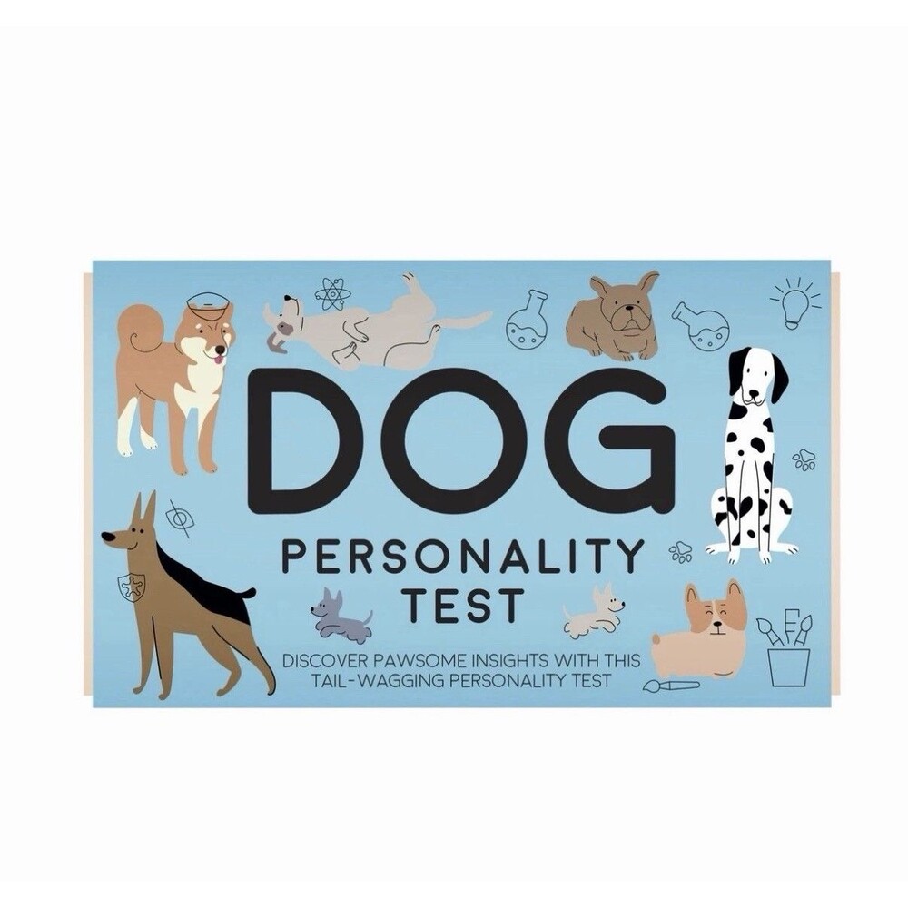 Gift Republic Dog Personality Test Cards Discover Your Dog s Unique Traits, Blue